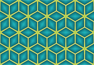 Background pattern with colorful hives