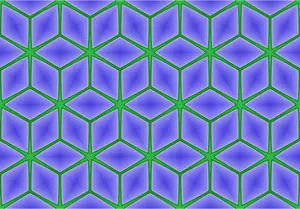 Patrón de fondo con hexágonos verdes