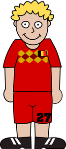 Giocatore di gioco del calcio in Belgio