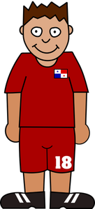 Giocatore di gioco del calcio da Panama
