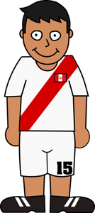 Joueur de football peruan