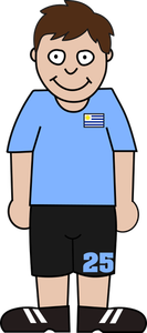 Giocatore di gioco del calcio dell'Uruguay