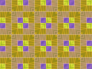 Patrón de azulejo de morado y amarillo