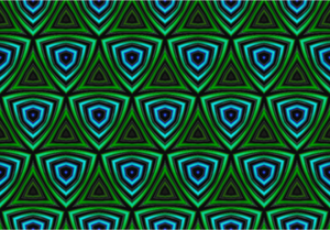 Background pattern with green and blue triangles
