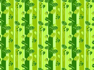 Patrón de hojas en verde
