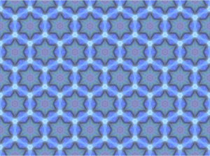 Blue flowery pattern vector image