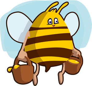 Desene animate transportă miere de albine