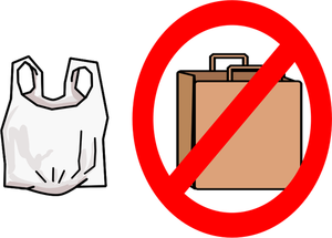 ''No paper bags'' allowed