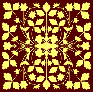 Floral tile vector image