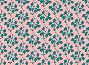 Leafy pattern on pink background
