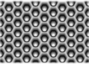 Hexagonal pattern vector silhouette