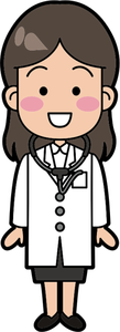 Illustrazione di vettore del medico femminile