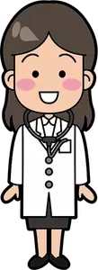 Female doctor vector illustration