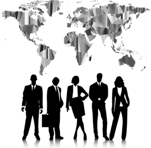 フリー クリップ アート世界地図ベクトル パブリックドメインのベクトル