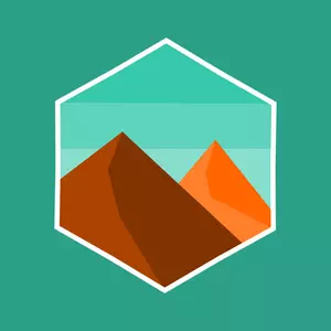 Berg i hexagon ram