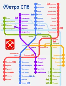 Sint-Petersburg metro kaart