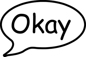 Bulle de dialogue avec '' OK ''