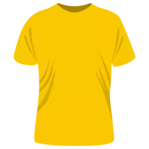 Geel T-shirt sjabloon ontwerp