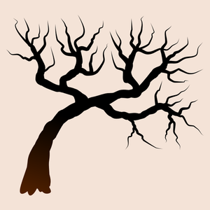 Dry tree silhouette