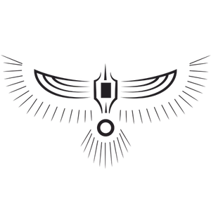 Eagle totem silhuett symbol