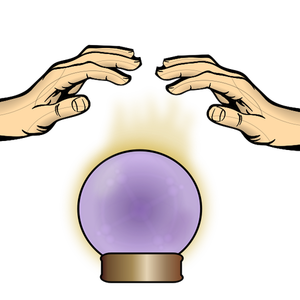 De Bal van het kristal met Handen