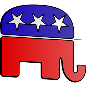 Republicans 3D Elephant
