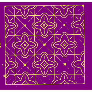Fialový květinový dekorativní vzor