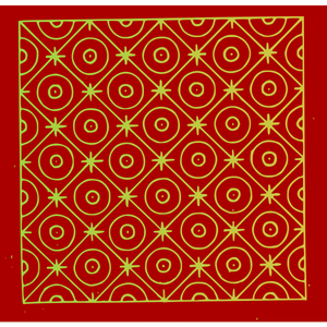 Abstract Red Geometric Pattern