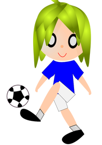 Animated soccer player
