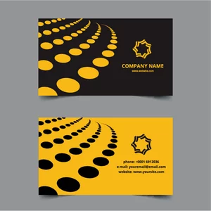 Business card theme with dots