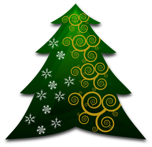 Dekorative Weihnachtsbaum