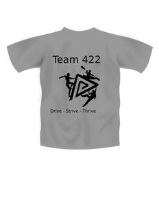 Team logo on T-shirt