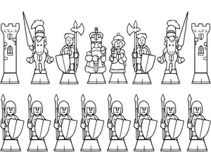 Chess soldiers