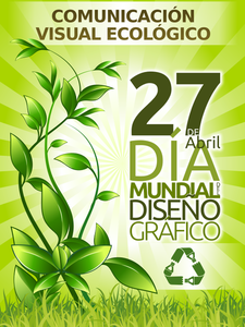 Vector tekening voor ecologische promotie-poster