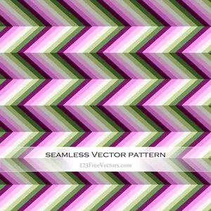 Naadloze patroon met groene en paarse lijnen