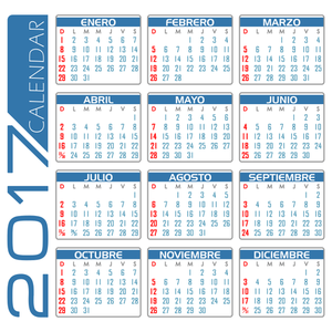 Calendar for 20187