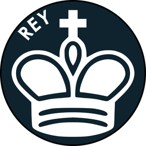 Ajedrez rey icono vector