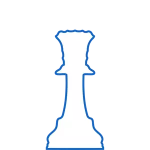 Outlined chess piece symbol