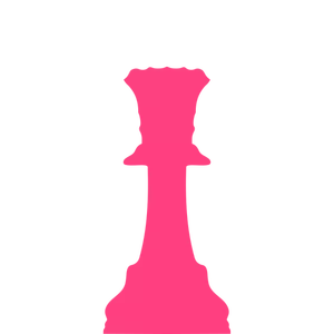 Peça de xadrez rosa