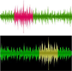 Vector graphics of a musical equalizer