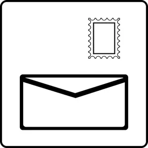 Imagem vetorial envelope wirh selo ícone