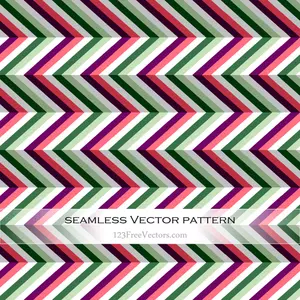 Zigzag patroon met groene en paarse lijnen