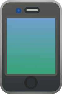 iPhone 4 illustrazione vettoriale blu