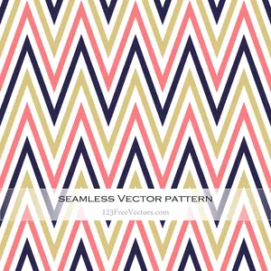 Colorful Chevrons in Seamless Pattern