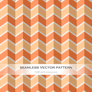 Orange Chevron Seamless Pattern Vector