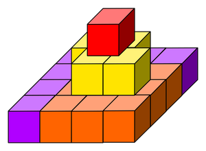 Vector de la imagen del edificio del cubo