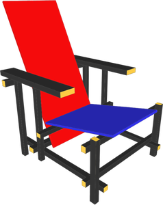 Cadeira de praia colorida