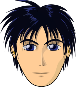 Anime boy with black hair