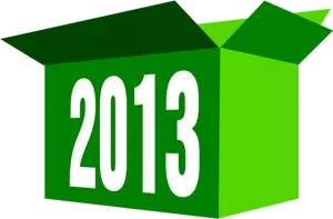 2013 kotak hijau vektor klip seni
