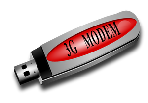 3G modem vektör görüntü
